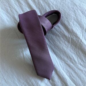 Calvin Klein Extra Slim Plum Purple Men's Tie